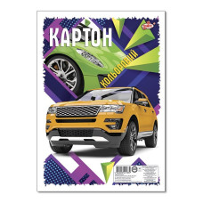 Картон кольоровий "Бріск" (УВ-7)  8кольор.  8арк. А4 (40/160)