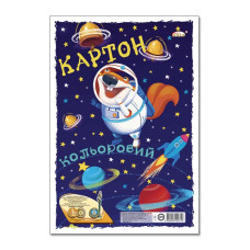 Картон кольоровий "Бріск" (УВ-20)  9кольор. 9арк. А4 "Gold"  (10/120)