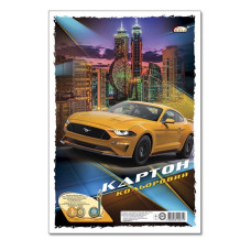 Картон кольоровий "Бріск" (УВ-20)  9кольор. 9арк. А4 "Gold"  (10/120)