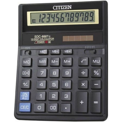 Калькулятор "CITIZEN" /SDC888TII/ настол.12-разр.203*158мм