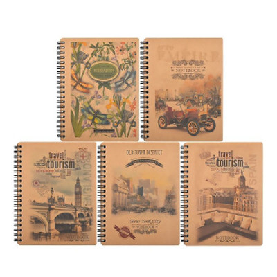 Скетчбук В6/96арк "Офорт" /KR6196/ крафт, спіраль бок,з перф.,білі ЧИСТІ СТОРІНКИ (5/80)