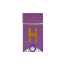 Гірлянда-розтяжка прапорці "WB" /HB-1098/ однокол., "HAPPY BIRTHDAY" 12*17см (1/10)