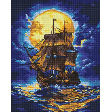 Алмазна мозаїка "Ідейка" /AMO8246/ "Там, де небо зустрічає море" 40*50см