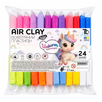 Маса для ліплення "7C:" /7C92410/ 24кол.*6г Unicorn (1/6)
