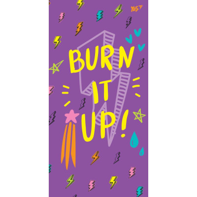 Блокнот 100*200/64 # "YES" /151524/ 7БЦ "Burn it up!" (3/30)