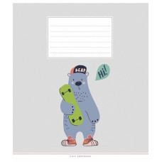 Зошит уч. "Школярик" 18арк.== /3212L/ "Cute copybook" виб. УФ-лак (дівчинка) (25/250)