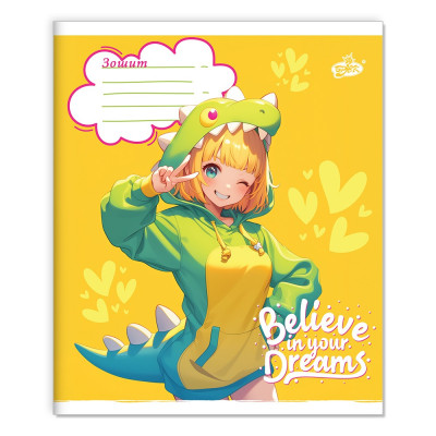 Зошит уч. "Бріск" 18арк.== /ТВ-108/ №2564 Чарiвна дiвчина (25/500)