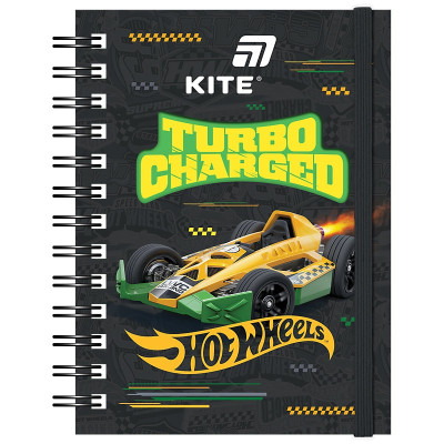 Блокнот А6/80арк. "Kite" /HW26-229/ вирубка, спіраль Hot Wheels (1/50)