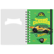 Блокнот А6/80арк. "Kite" /HW26-229/ вирубка, спіраль Hot Wheels (1/50)