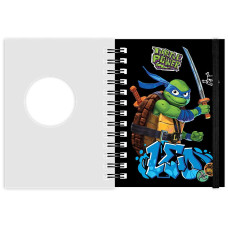 Блокнот А6/80арк. "Kite" /NT26-229/ вирубка, спіраль TMNT Mutant Mayhem (2023 Movie) (1/50)