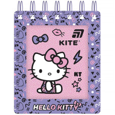 Блокнот А6/80арк. "Kite" /HK26-276-1/ вирубка, спіраль Hello Kitty (1/50)