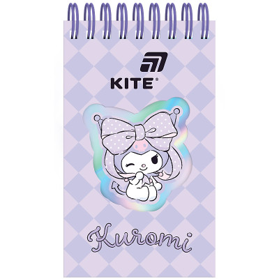 Блокнот А6/80арк. "Kite" /HK26-279-2/ вирубка, спіраль Kuromi (1/50)