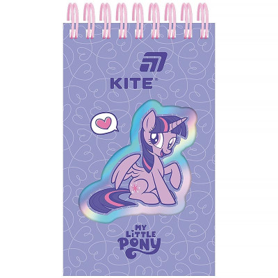 Блокнот А6/80арк. "Kite" /LP26-279/ вирубка, спіраль My Little Pony (1/50)