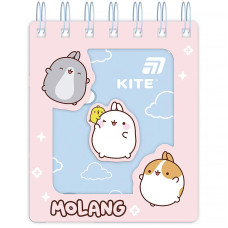 Блокнот А6/80арк. "Kite" /ML26-276/ вирубка, спіраль Molang (1/50)