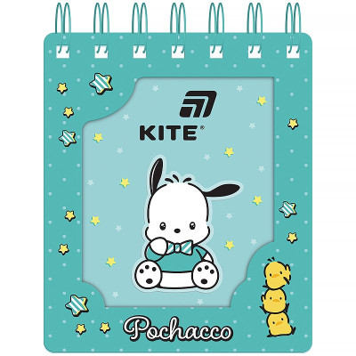 Блокнот А6/80арк. "Kite" /PC26-276/ вирубка, спіраль Pochacco (1/50)