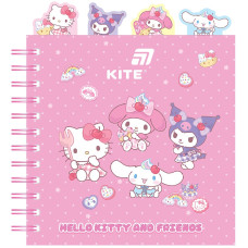 Блокнот 155×166 мм/80арк. "Kite" /HK26-278/  #, з розділювачами Hello Kitty MIX (1/24)