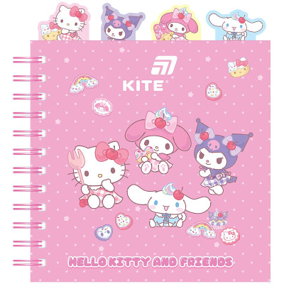 Блокнот 155×166 мм/80арк. "Kite" /HK26-278/  #, з розділювачами Hello Kitty MIX (1/24)
