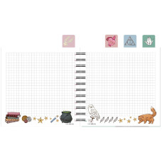 Блокнот 155×166 мм/80арк. "Kite" /HP26-278/  #, з розділювачами Harry Potter (1/24)