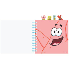 Блокнот 155×166 мм/80арк. "Kite" /SB26-278/  #, з розділювачами SpongeBob SquarePants (1/24)