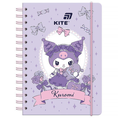 Блокнот А5/80арк. "Kite" /HK26-190-2/ # на спіралі Kuromi (1/10)