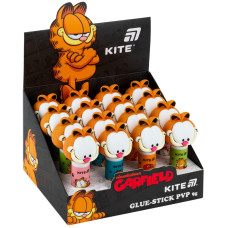 Клей-олівець 9г "Kite" /GF26-131/ PVP з фігурним ковпачком Garfield Retro/Classic (16/256)