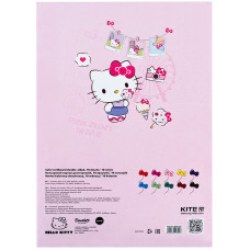 Картон кольоровий А4/10арк. "Kite" /HK24-255/ двосторонній 10кол, Hello Kitty (1/50)