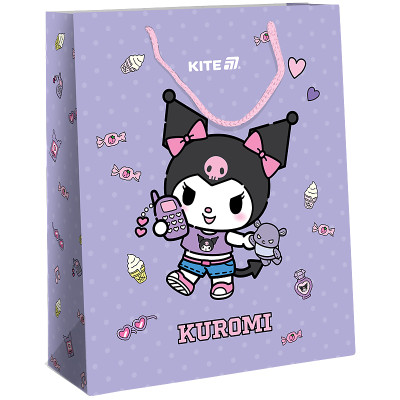 Пакет подарунковий "Kite" /HK25-265-2/ 18х24см, Kuromi Куромі (5/280)