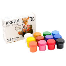 Набір акрилових фарб "7C:" /7C51202/ 12кол.*10мл (1/12)