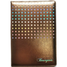 Блокнот "Bourgeois" А5/80 шкірзам Тв.обкл. /9241/ вн. Бл.80г, чисті (1/40)