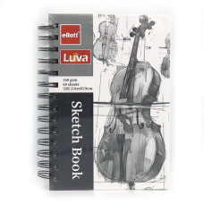 Скетчбук 13*19/60арк "Ellott" /001-32/ на спіралі "Контрабас" 160г/м2 (1/60)