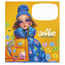 Зошит уч. "Школярик" 24арк.# /3455K/ "Be unique" виб.УФ-лак (дівчинка) (25/200)