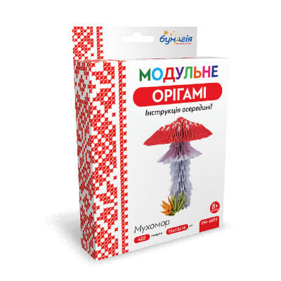 Модульне оригамі "Бумагія" "Мухомор" /ОМ6078/ (1/24)