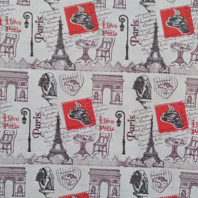 Папір пакувальний крафт "Unison"/Пт 423/ "Paris", бежевий колір, 0,7*8м