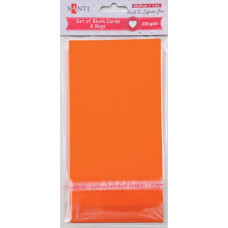 Заготовка для листівок "SANTI" /952294/ 10*20 см 5шт.,оранж.,230г/м2 (1/100)
