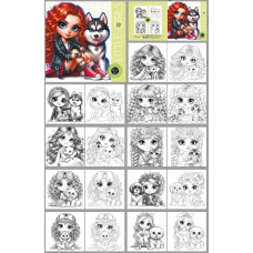 Розмальовка 200*200мм/8арк. "ASH" скоба диз.25170 (1/20)