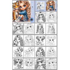 Розмальовка 200*200мм/8арк. "ASH" скоба диз.25171 (1/20)