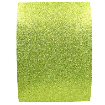 Флексика(фоаміран) "JO" /17GLKA4-057/ EVA 1,7mm A4 GLITTER з клеєм "Салатовий" 10шт/уп (1/96)