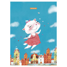 Блокнот "TwinBook"  А5 2в1 /А5-2*040-566/ # + БЕЗ ЛІНІЙ крем (64)