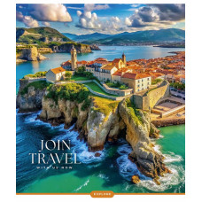 Зошит уч. "Школярик" 60арк.# /3680K/ "Join Travel" УФ-лак (нейт) (10/80)