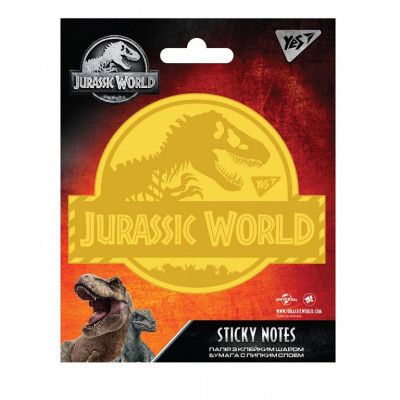 Папір з клейким шаром 93*104 мм "Yes" /170264/ "JURASSIC WORLD.Dangerous Dino" 40 арк. (1/24/288)