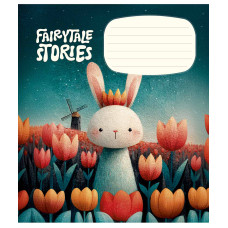 Зошит уч. "Школярик" 12арк.# /3755K/ Fairytale Stories ВД-лак (дівчинка) (30/300)