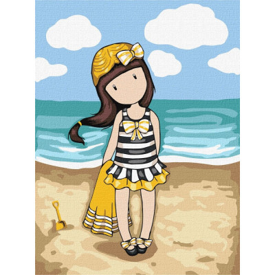 Картина за номерами "Ідейка" /KHO8677/ "Beach Belle Santoro Gorjuss Collection" 30*40см
