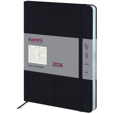Щоденник "Axent" 2026 /8831-26-01-A/ Grand Lines, 195*255, чорний (1/12)