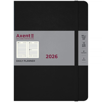 Щоденник "Axent" 2026 /8830-26-01-A/ Grand Strong, 195*255, чорний (1/12)