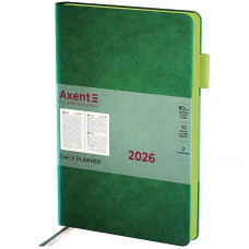 Щоденник "Axent" 2026 /8827-26-2-A/ Partner Muse Soft, 145*210, зелений (1/12)