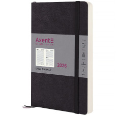 Щоденник "Axent" 2026 /8810-26-01-A/ Partner Soft Skin, 145*210, чорний (1/12)