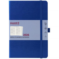 Щотижневик "Axent" 2026 /8530-26-02-A/ Grand Strong, 195*255, синій (1/12)