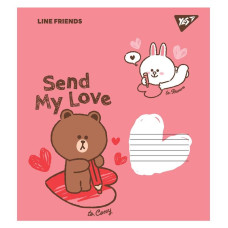 Зошит уч. "YES" 12арк.== /766545/ "Line friends" (25/500)