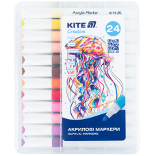 Набір маркерів 24кол. "Kite" /K-1291/ Jumbo Creative акрилові (1/12)