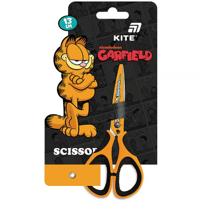 Ножиці дитячі "Kite" /GF26-148/ з гум. вставками, малюнок на лезах, 13см Garfield Retro/Classic (1/12)